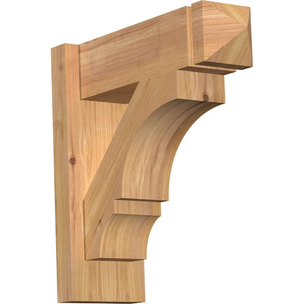 Ekena Millwork Balboa Smooth Arts and Crafts Outlooker, Western Red Cedar, 5 1/2"W x 16"D x 16"H OUT06X16X16BOA03SWR - main